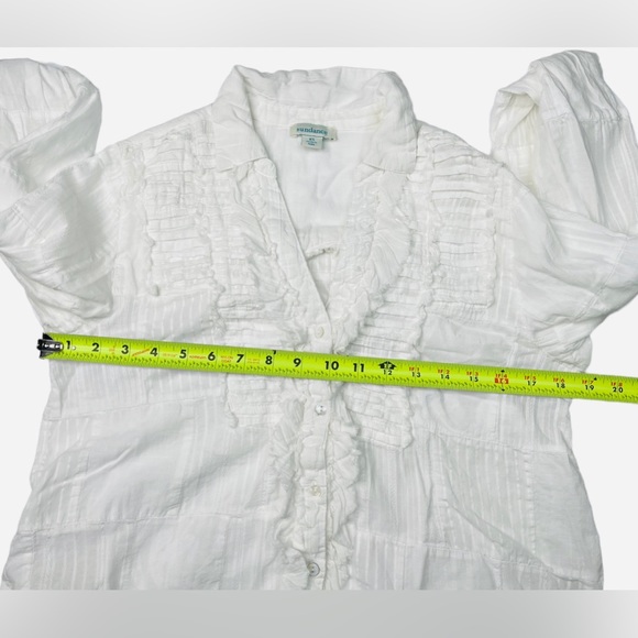 Sundance size XS collar patchwork button down shirt - Picture 9 of 12